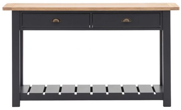 Gallery Direct Eton 2 Drawer Console Meteor | Shackletons