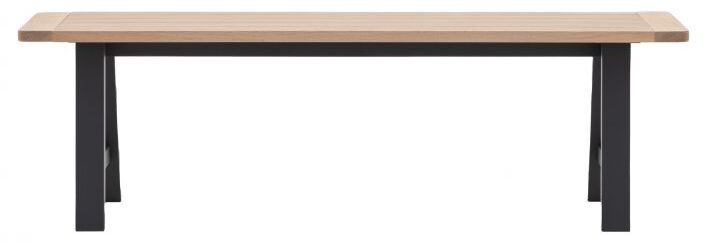 Gallery Direct Eton Trestle Bench Meteor | Shackletons