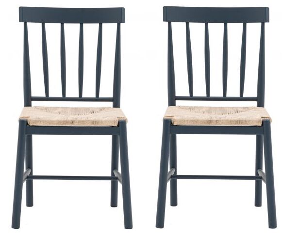 Gallery Direct Eton Dining Chair Meteor Set of 2 | Shackletons