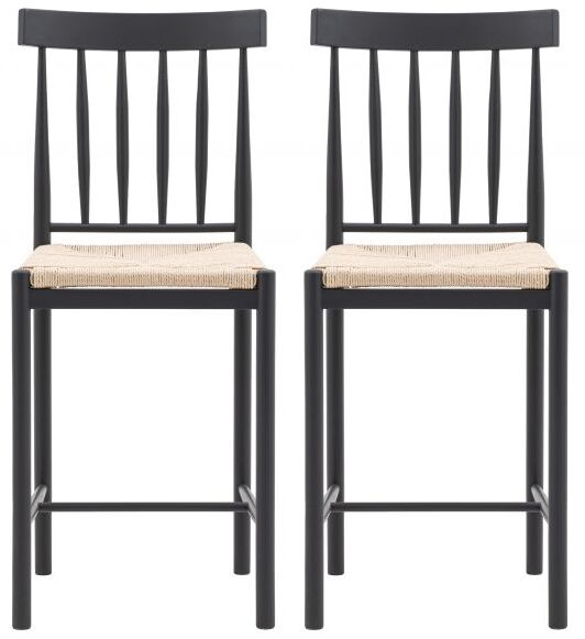 Gallery Direct Eton Bar Stool Meteor Set of 2 | Shackletons