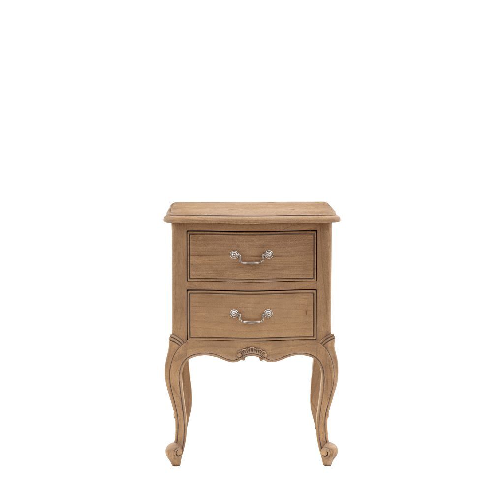Gallery Direct Chic Bedside Table Weathered | Shackletons