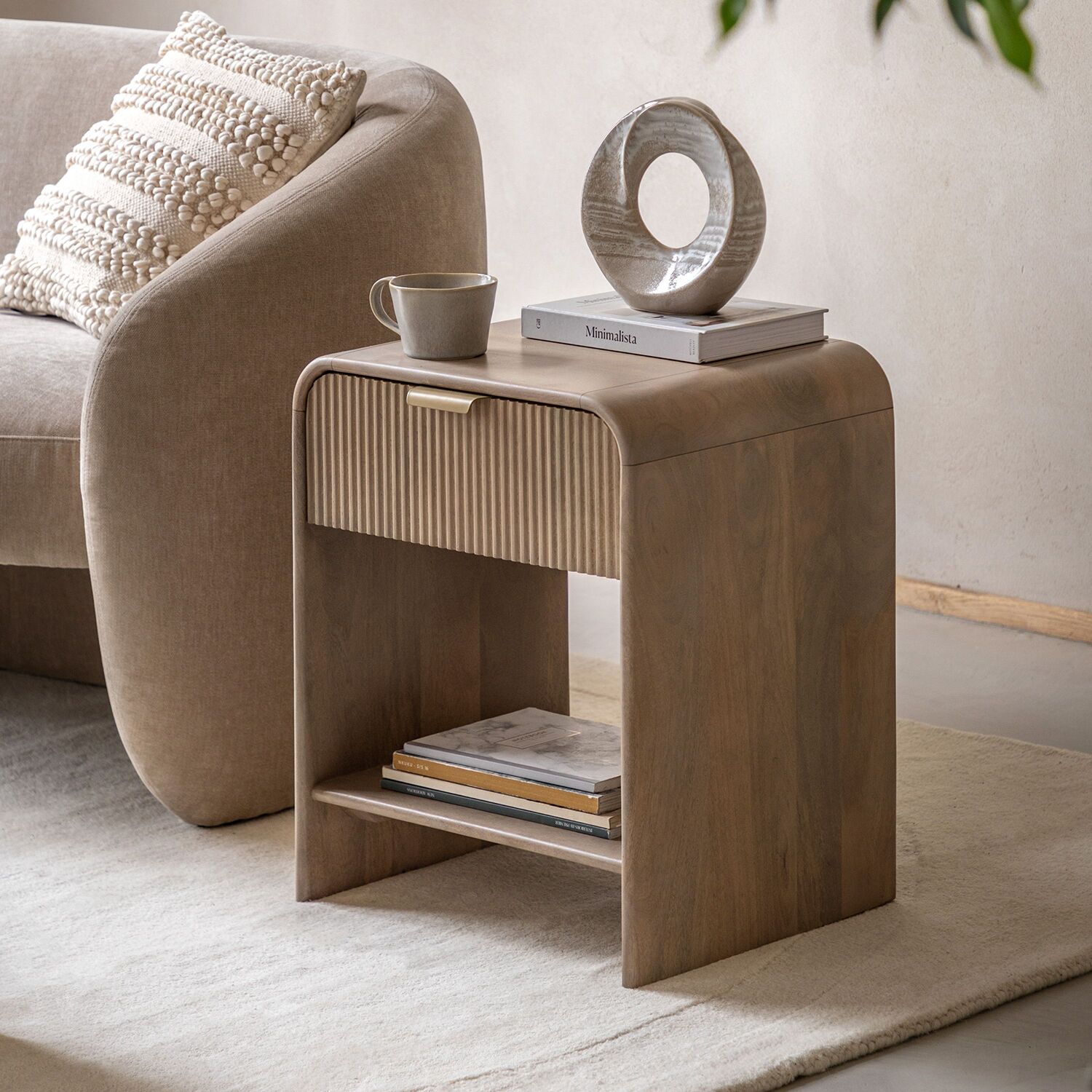 Gallery Direct Colonna 1 Drawer Large Bedside