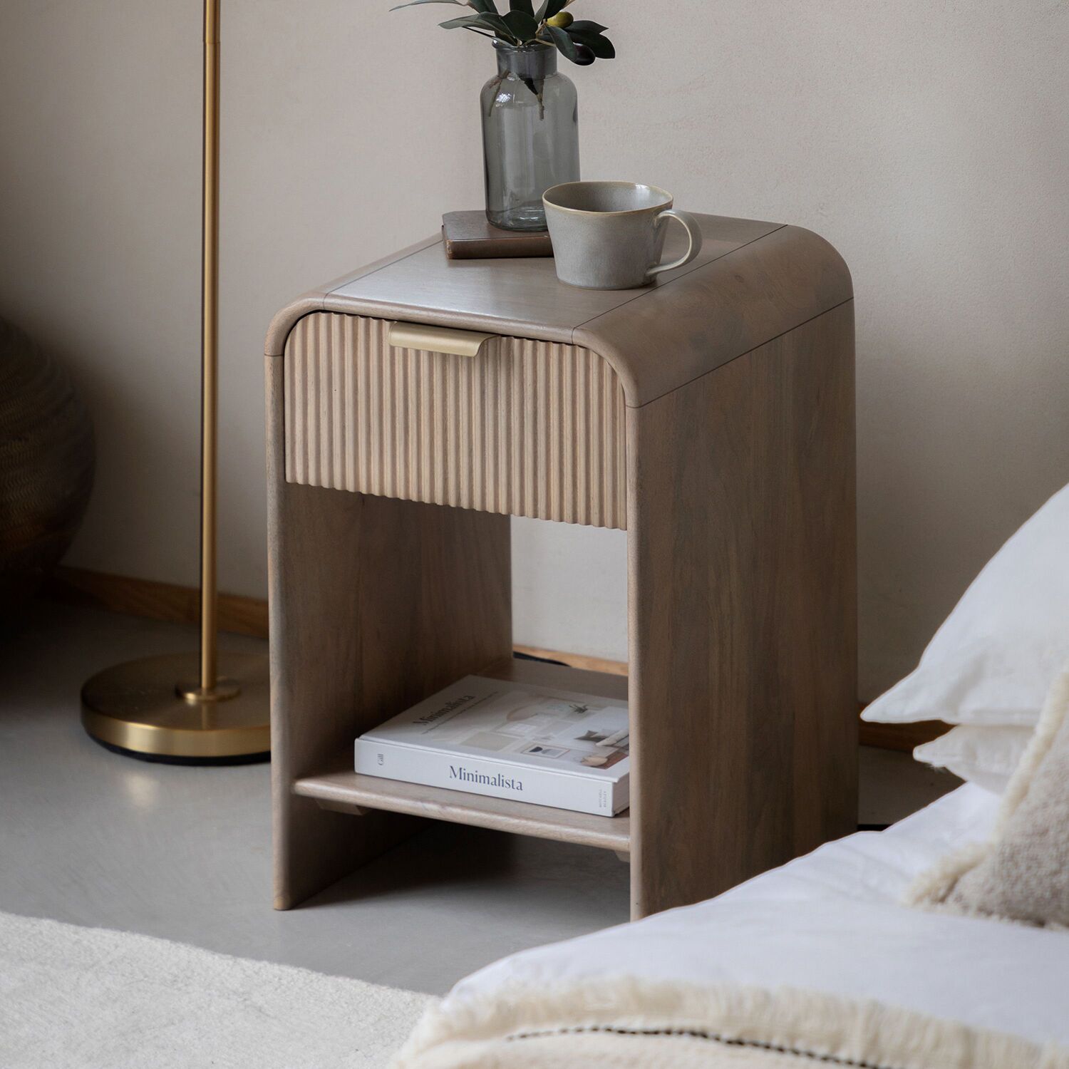 Gallery Direct Colonna 1 Drawer Small Bedside