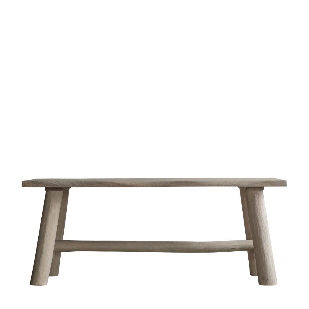 Gallery Direct Alberta Bench Natural Rustic | Shackletons