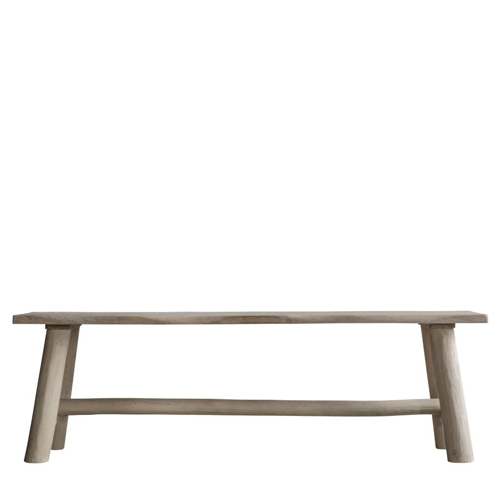 Gallery Direct Alberta Bench Natural Rustic | Shackletons