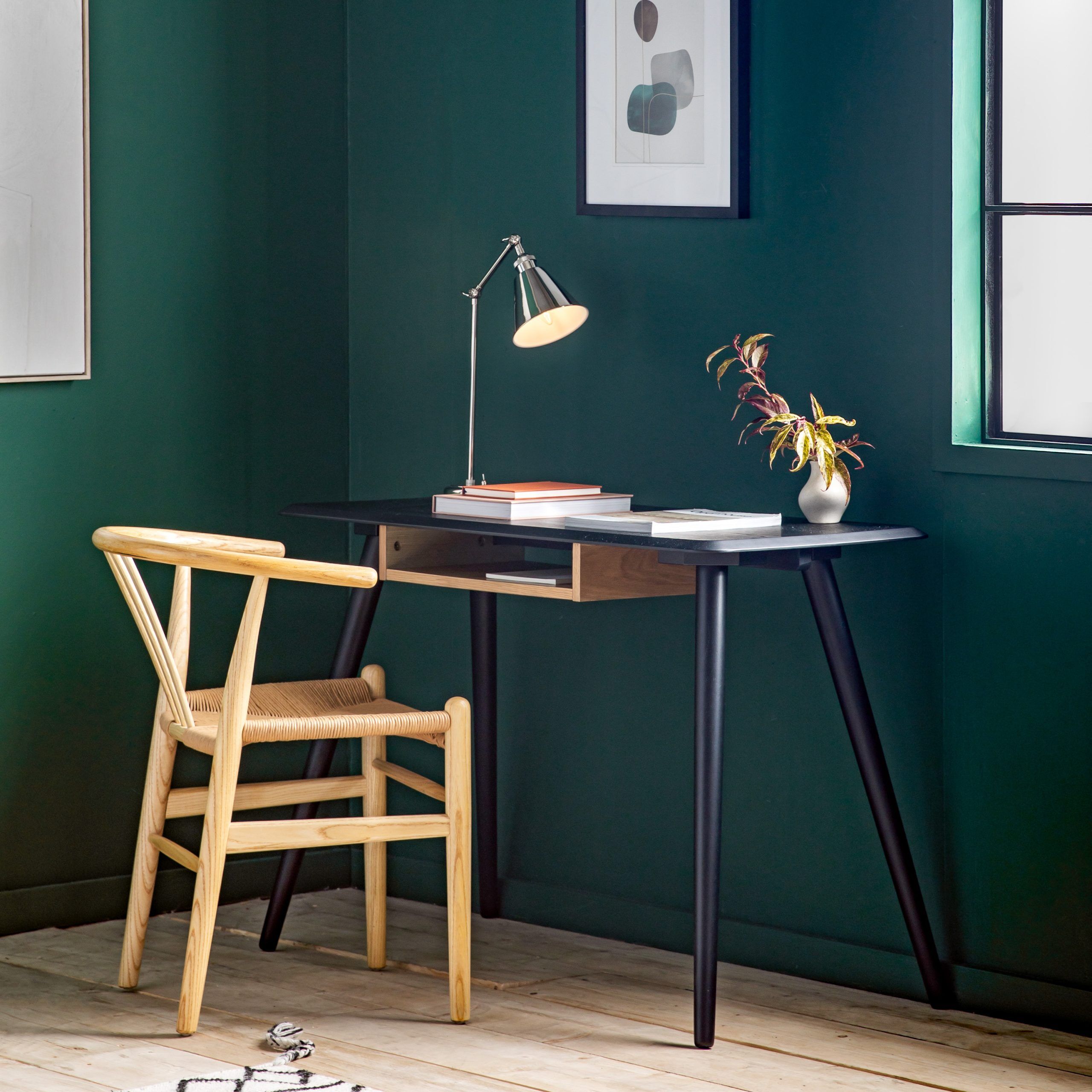 Gallery Direct Maddox Desk with Shelf