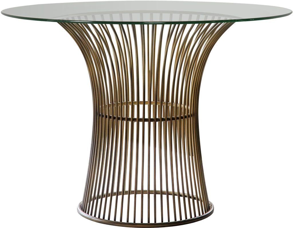 Gallery Direct Zepplin Dining Table Bronze | Shackletons