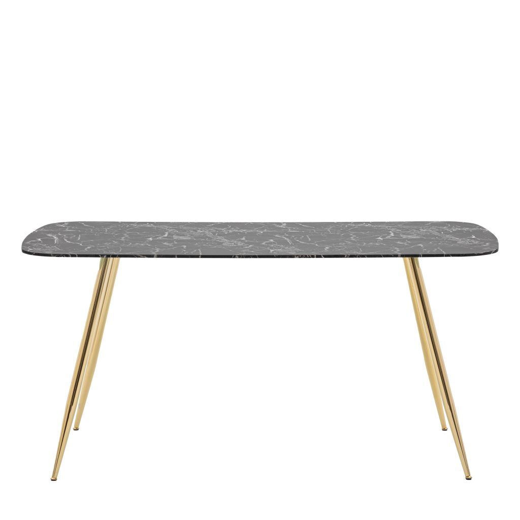 Gallery Direct Evans Dining Table Black Effect | Shackletons
