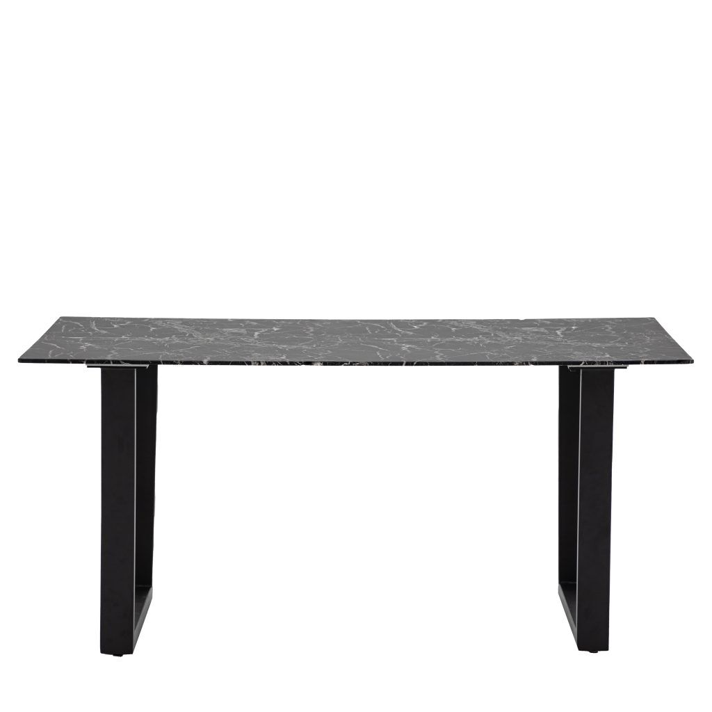 Gallery Direct Davidson Dining Table Black Effect | Shackletons