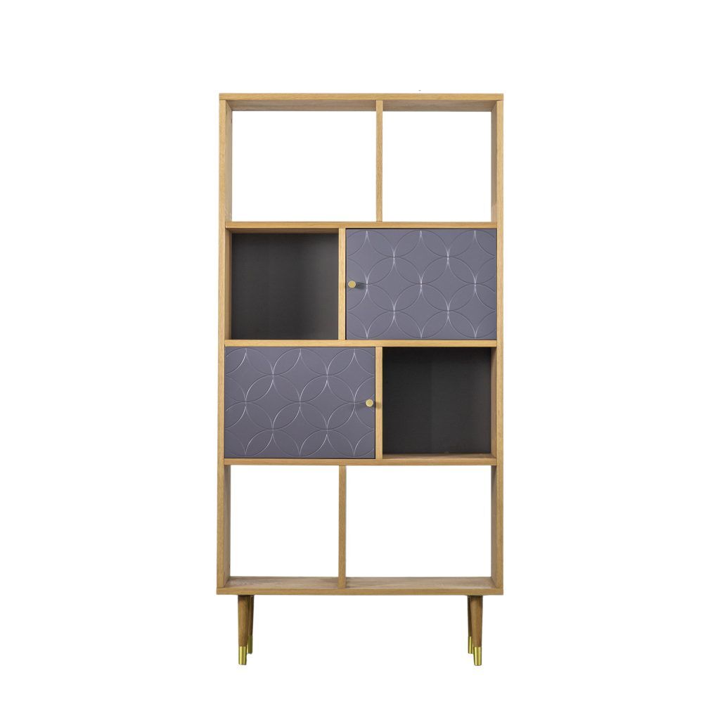 Gallery Direct Newbury Display Unit Oak Grey | Shackletons