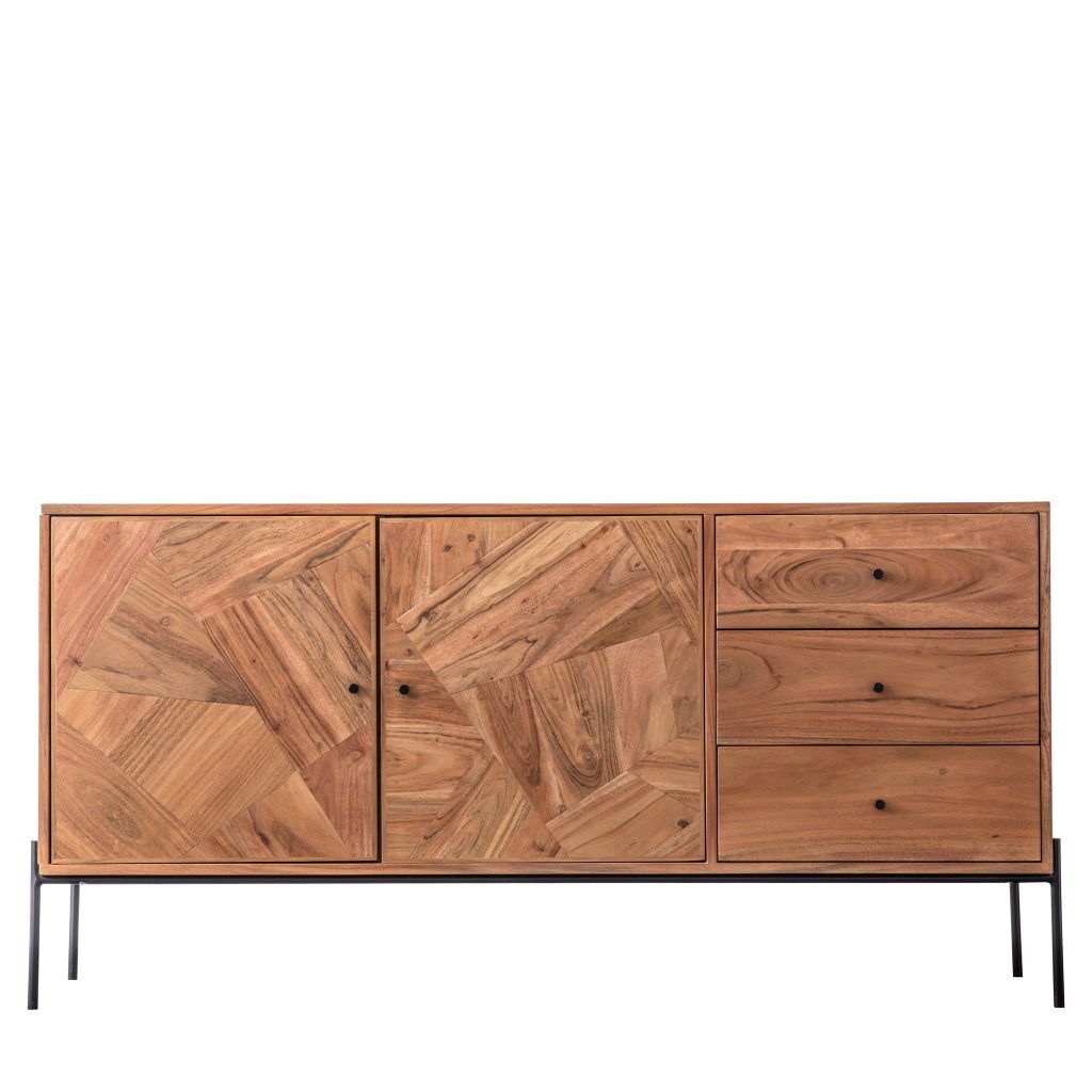 Gallery Direct Oklahoma 2 Door 3 Drawer Sideboard | Shackletons