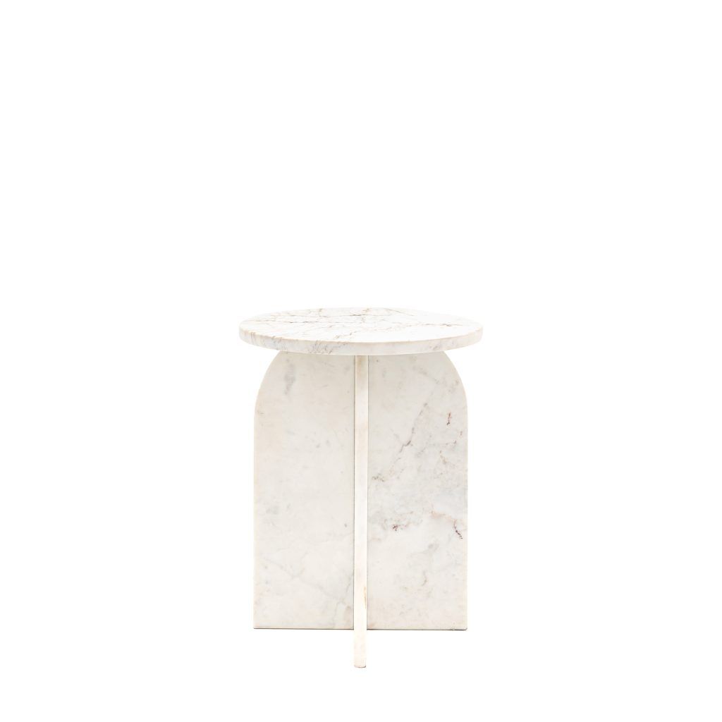 Gallery Direct Amalfi Side Table White | Shackletons