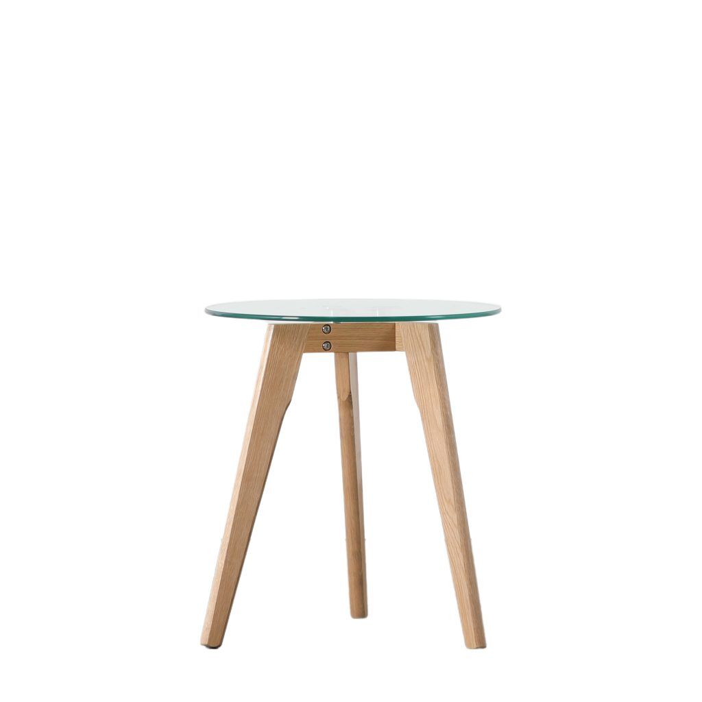 Gallery Direct Blair Round Side Table Oak | Shackletons