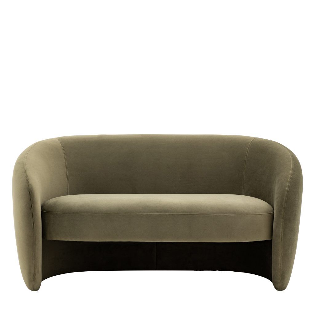 Gallery Direct Curvo 2 Seater Sofa Moss Green | Shackletons