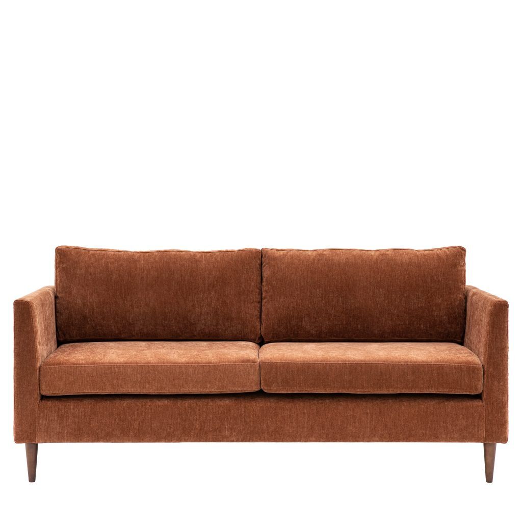 Gallery Direct Gateford Sofa 3 Seater Rust | Shackletons