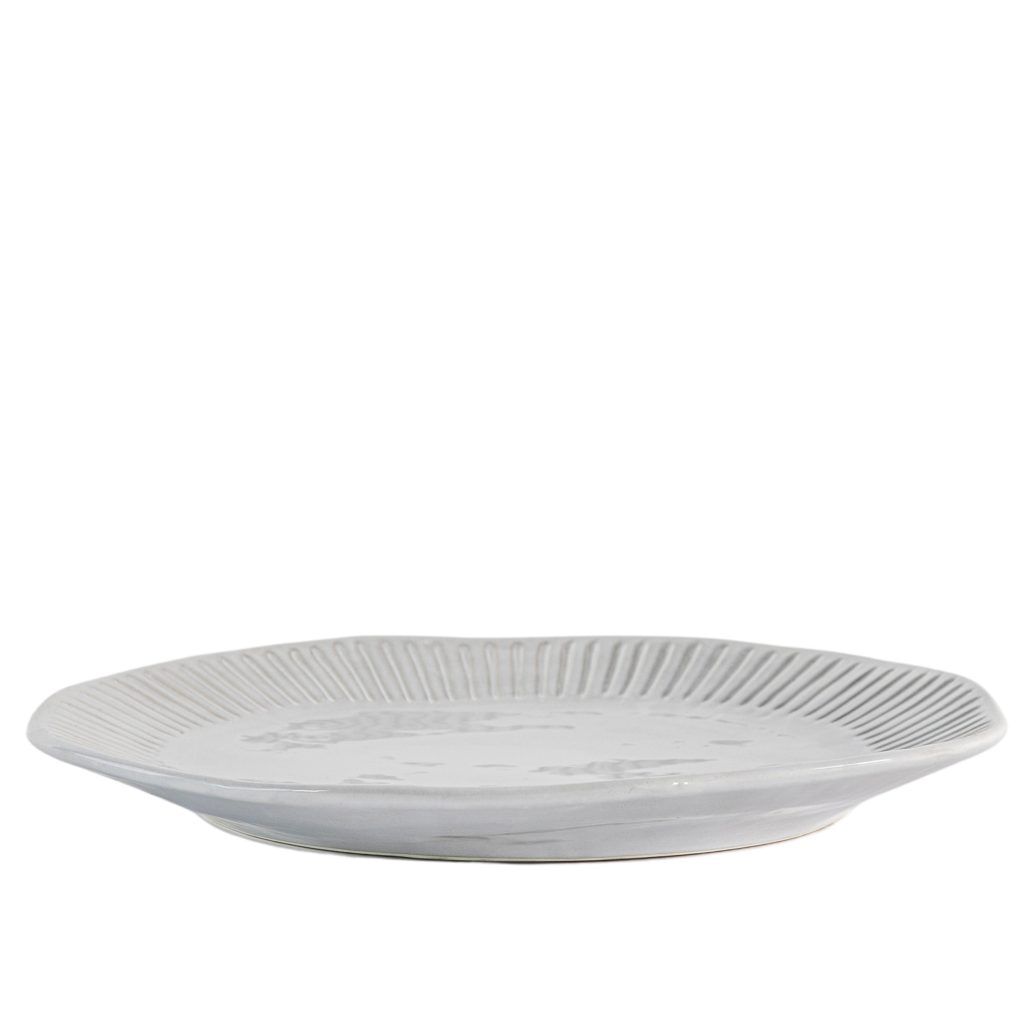 Gallery Direct Organic Ridged Dinner Plate Pack of 4 | Shackletons