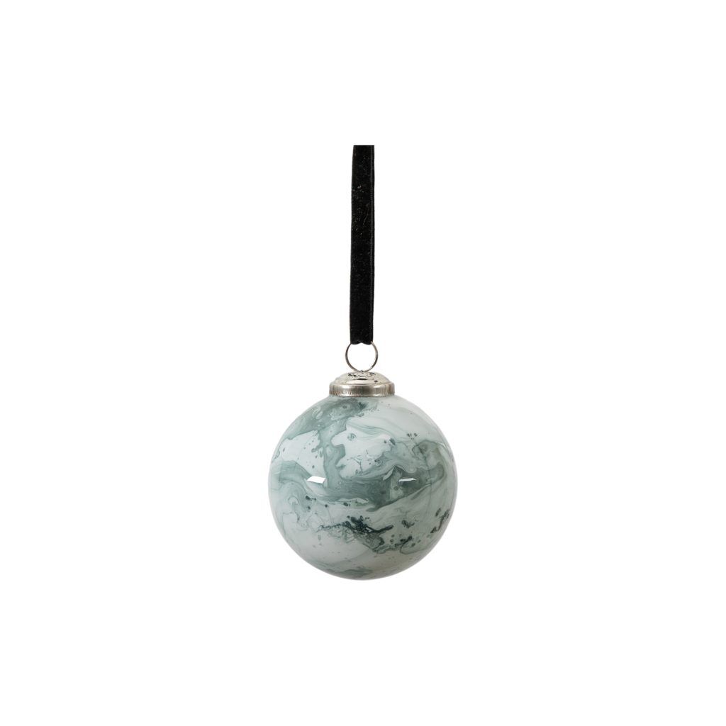 Gallery Direct Marbled Bauble Grey Pack of 6 | Shackletons