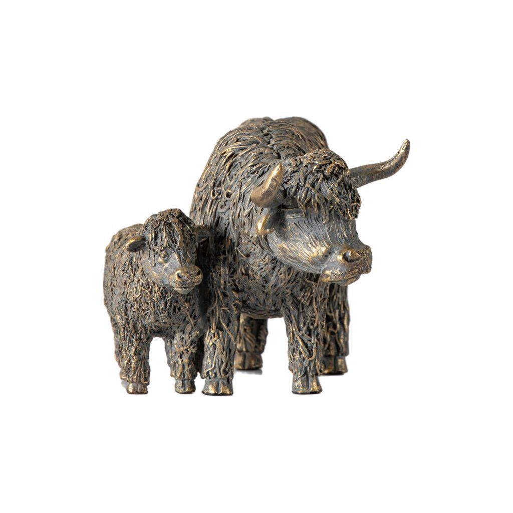 Gallery Direct Highland Cow Mum  Calf | Shackletons