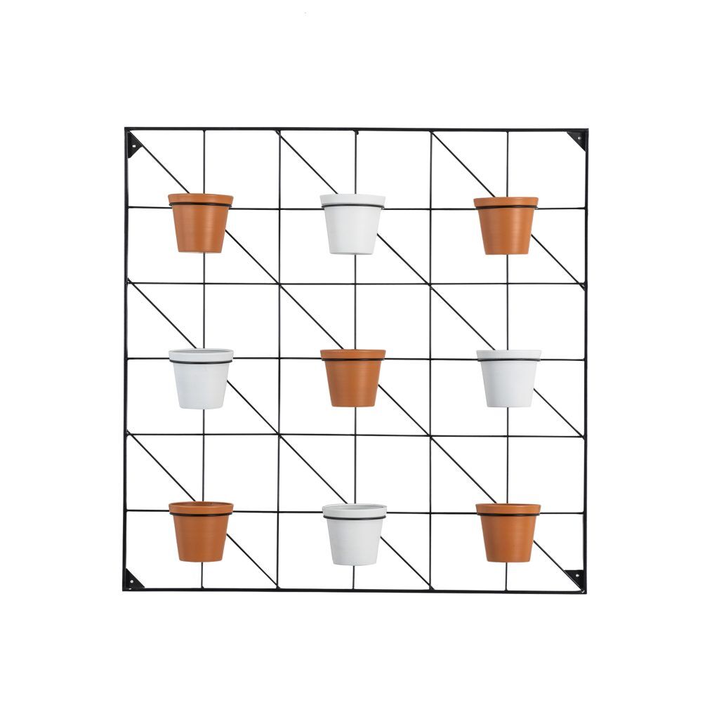 Gallery Direct Carlos Wall Planters  White  Ter | Shackletons