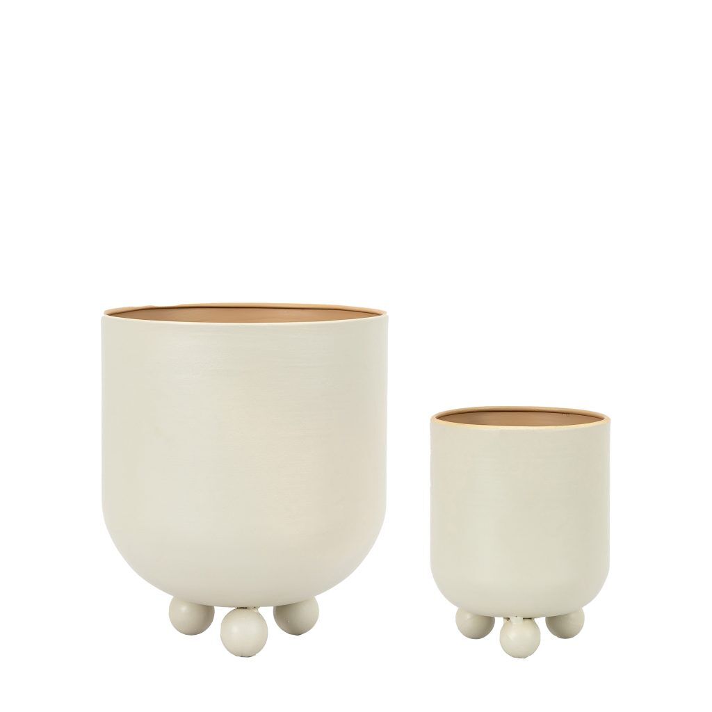 Gallery Direct Pluto Planter Grey Set of 2 | Shackletons