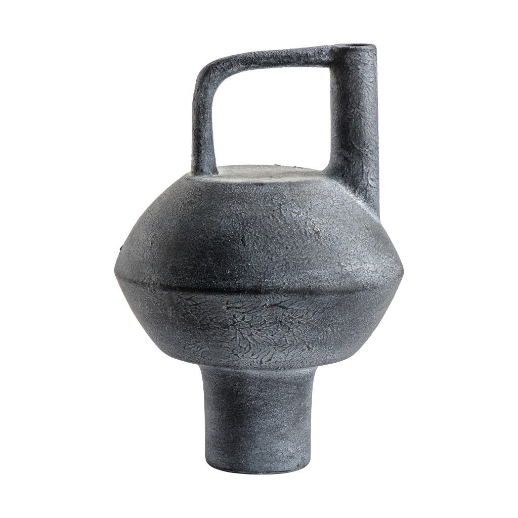Gallery Direct Mahki Vase Grey Fossil | Shackletons