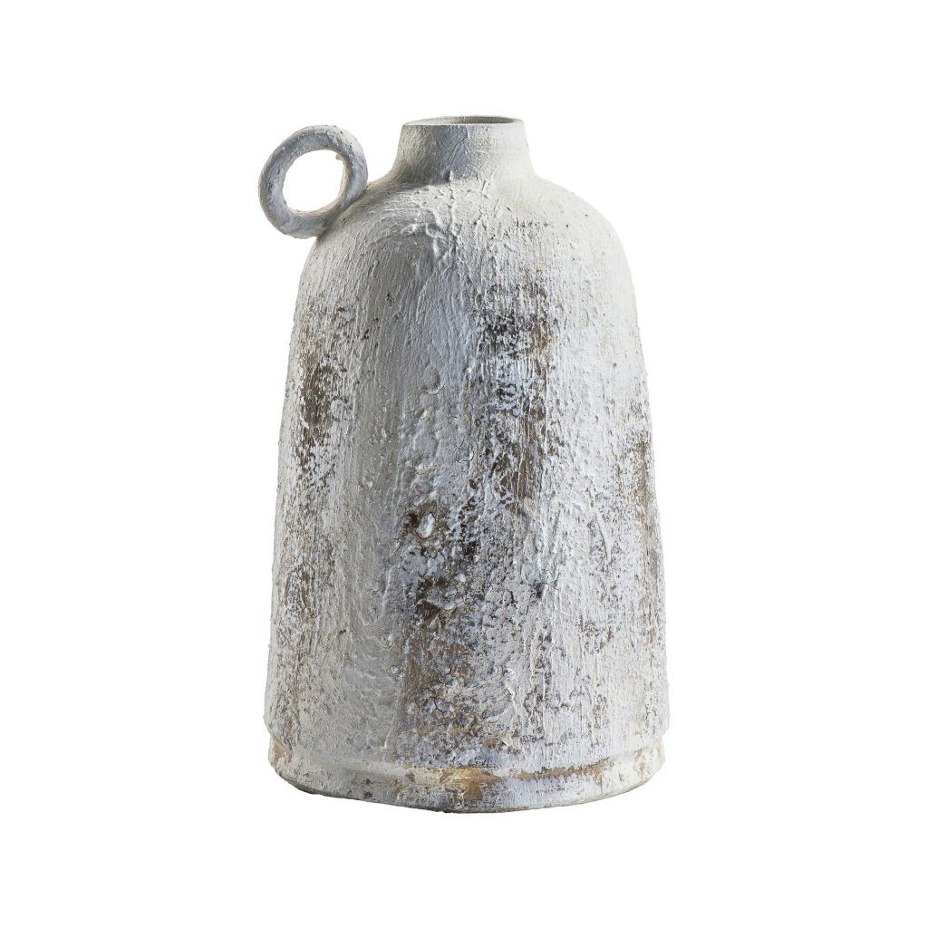 Gallery Direct Mori Bottle Vase Whitestone Small 190x190x285mm | Shackletons