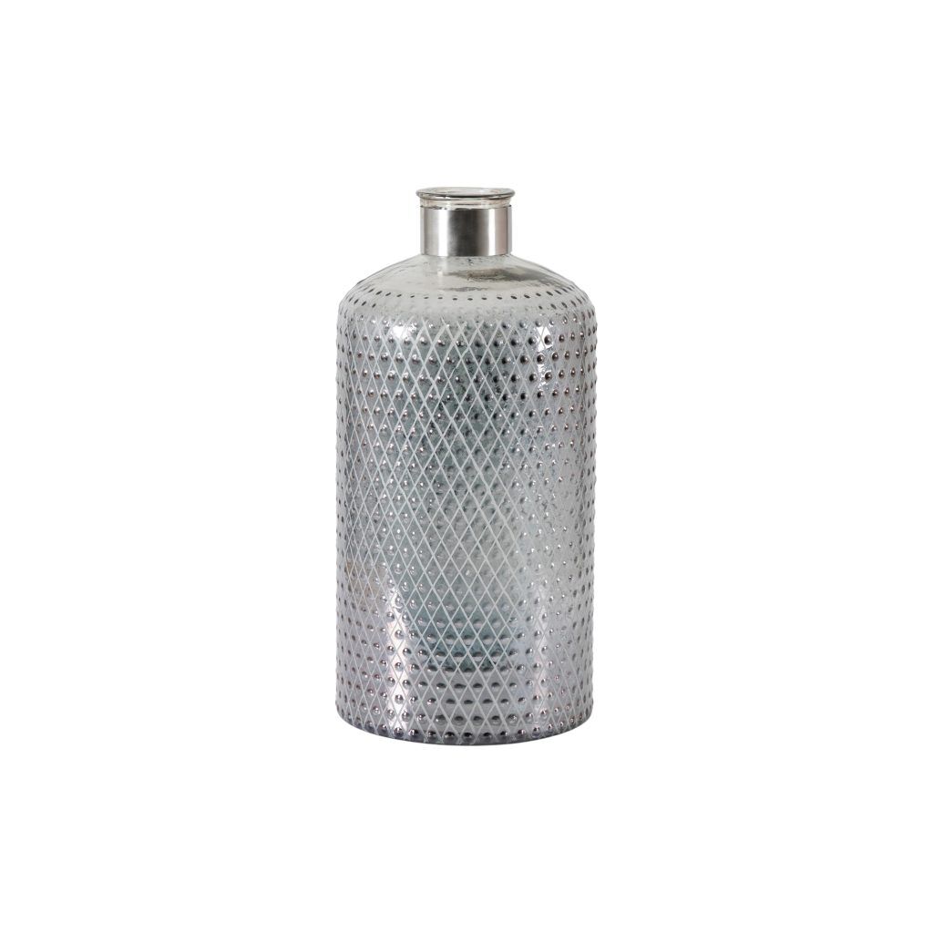Gallery Direct Erica Vase Etched Grey Lustre | Shackletons