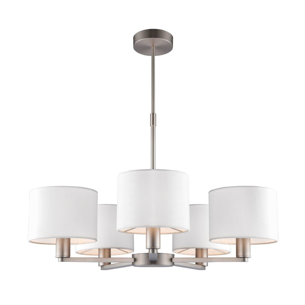 Gallery Direct Daley 5 Pendant Matt Nickel | Shackletons