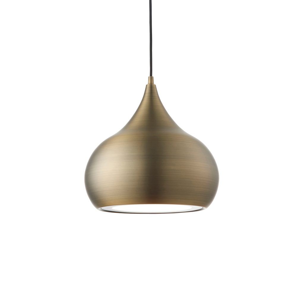 Gallery Direct Brosnan Pendant Light Antique Brass | Shackletons