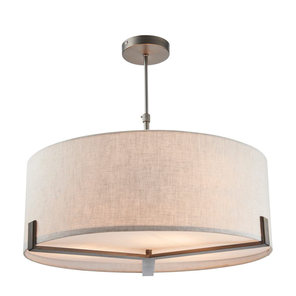 Gallery Direct Hayfield Pendant Light BronzeNatural | Shackletons