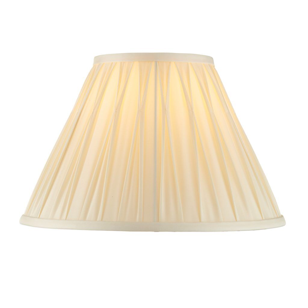Gallery Direct Chatsworth 1 Shade Light Ivory 195x135x305mm | Shackletons