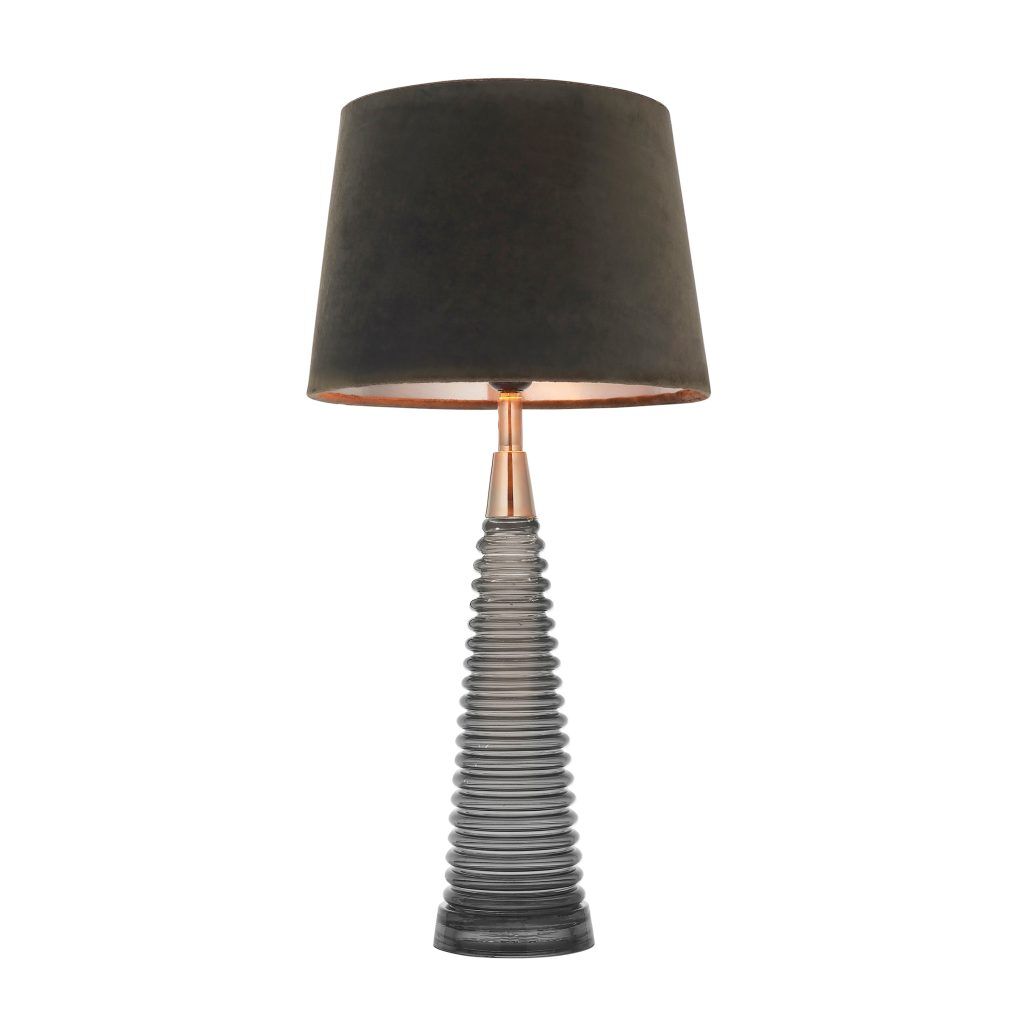 Gallery Direct Naia 1 Table Light Grey Glass  Mocha | Shackletons