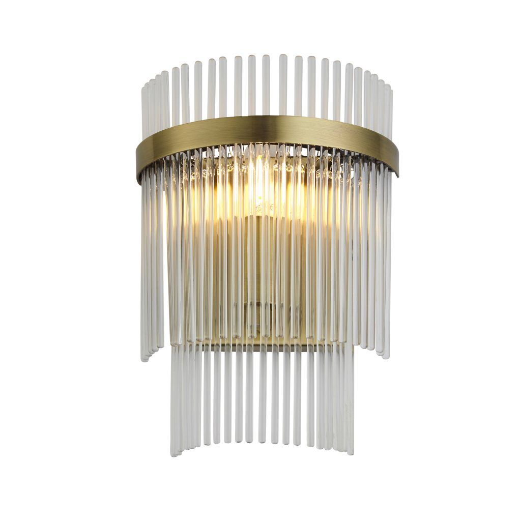 Gallery Direct Marietta 1 Wall Light Antique Brass | Shackletons