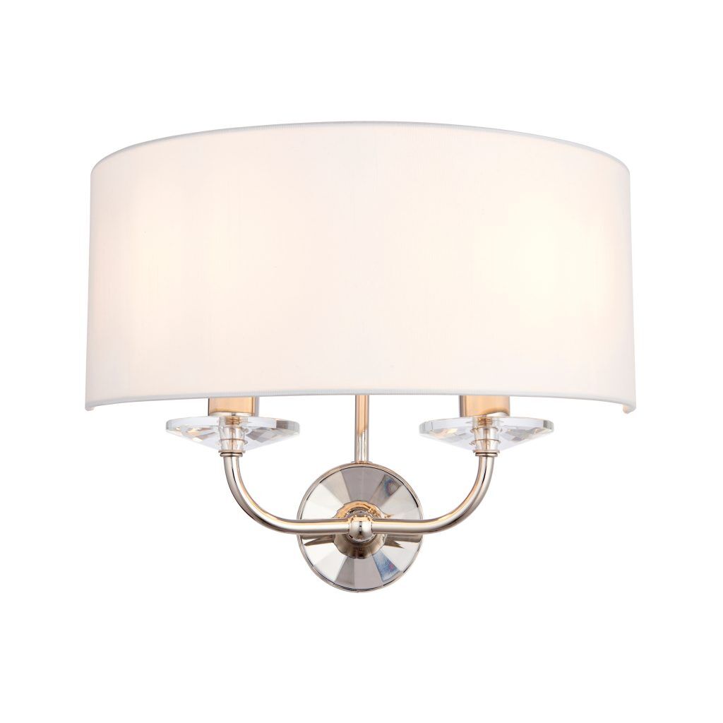 Gallery Direct Nixon Wall Light Bright Nickel | Shackletons