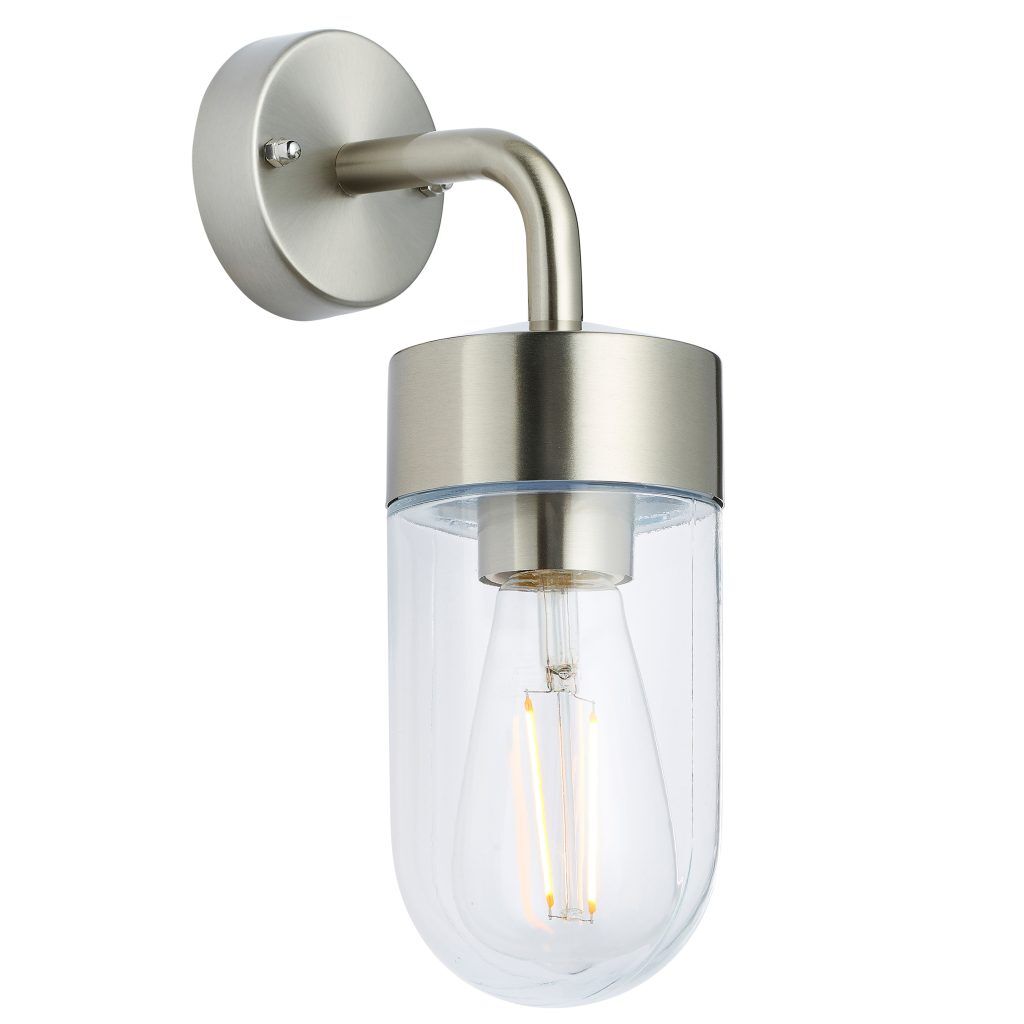 Gallery Direct North Wall Light Brushed Steel | Shackletons