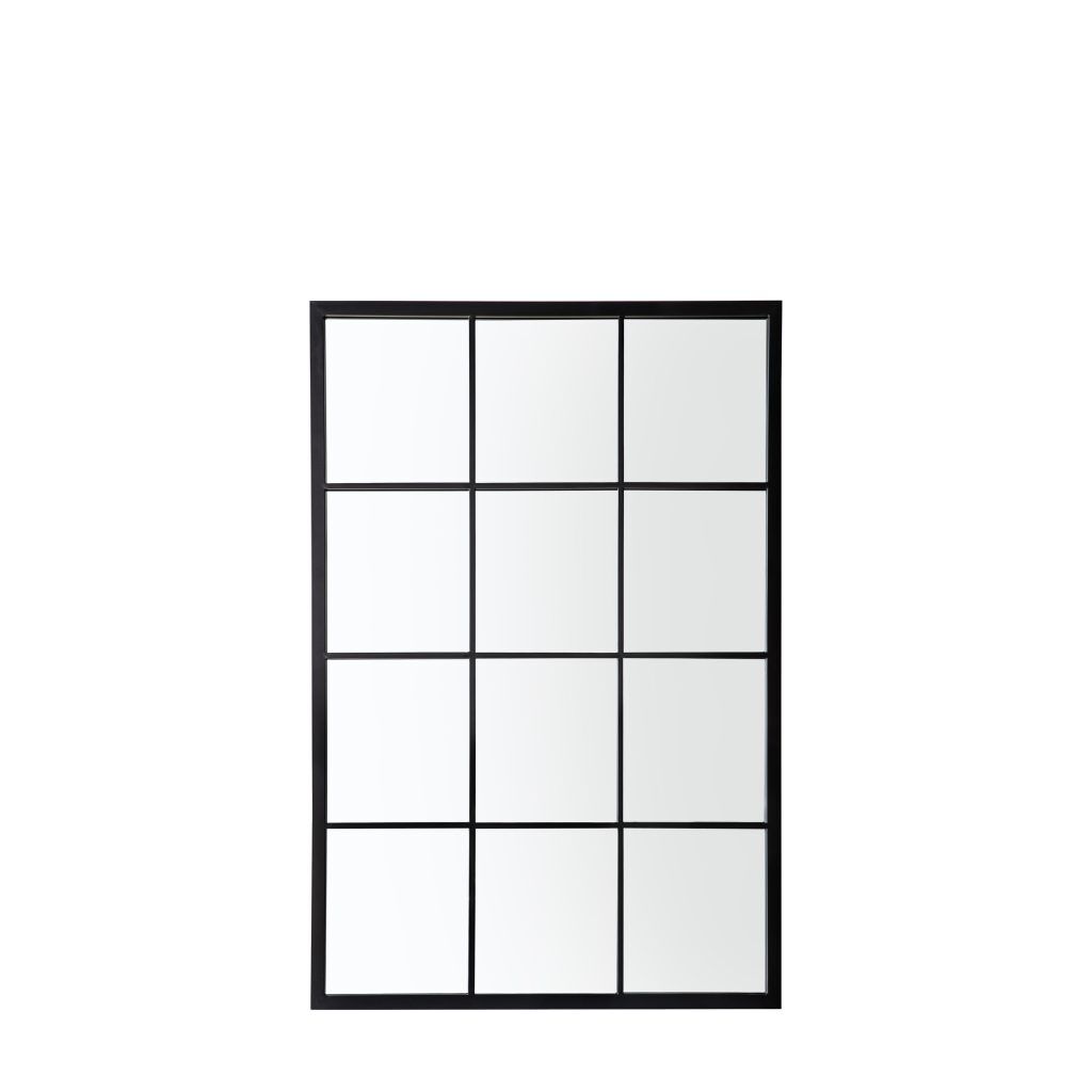 Gallery Direct Darland Outdoor Mirror Black 1200x800mm | Shackletons