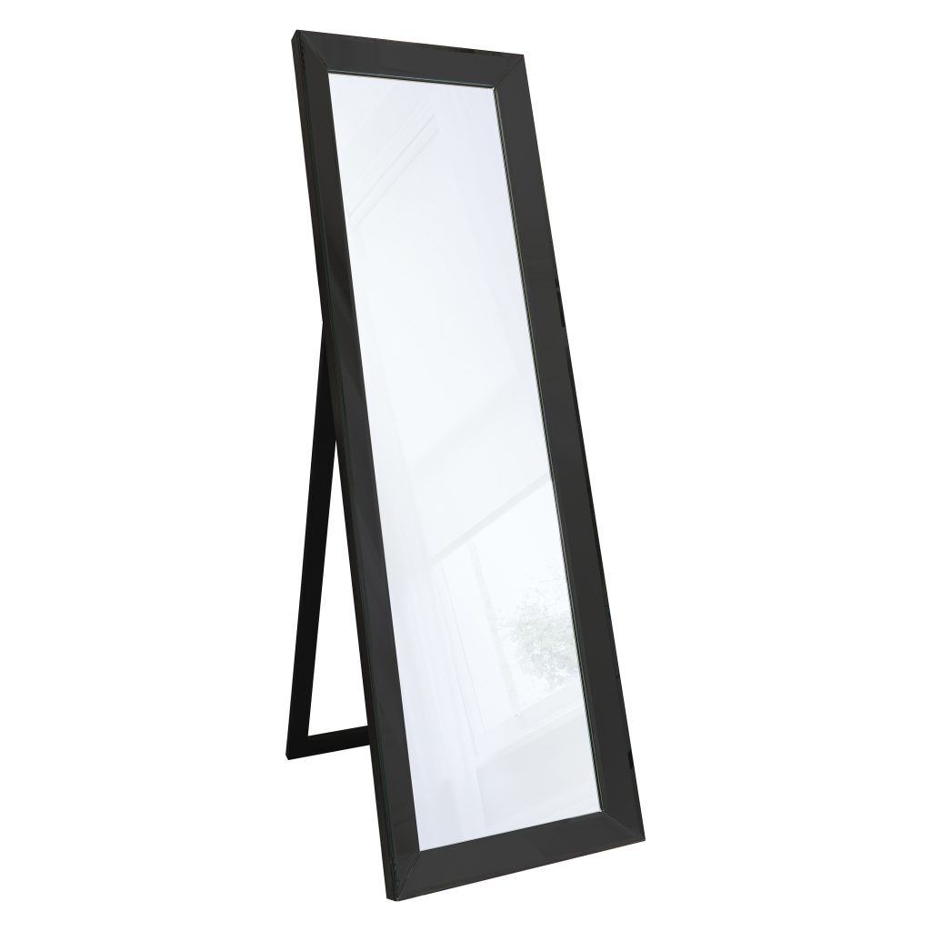 Gallery Direct Luna Cheval Mirror Black | Shackletons