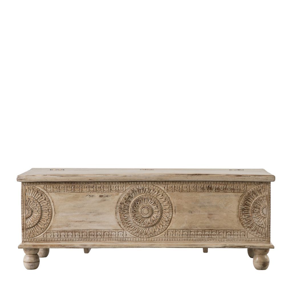 Gallery Direct Satara Storage Table Bench 1300x550x490mm | Shackletons