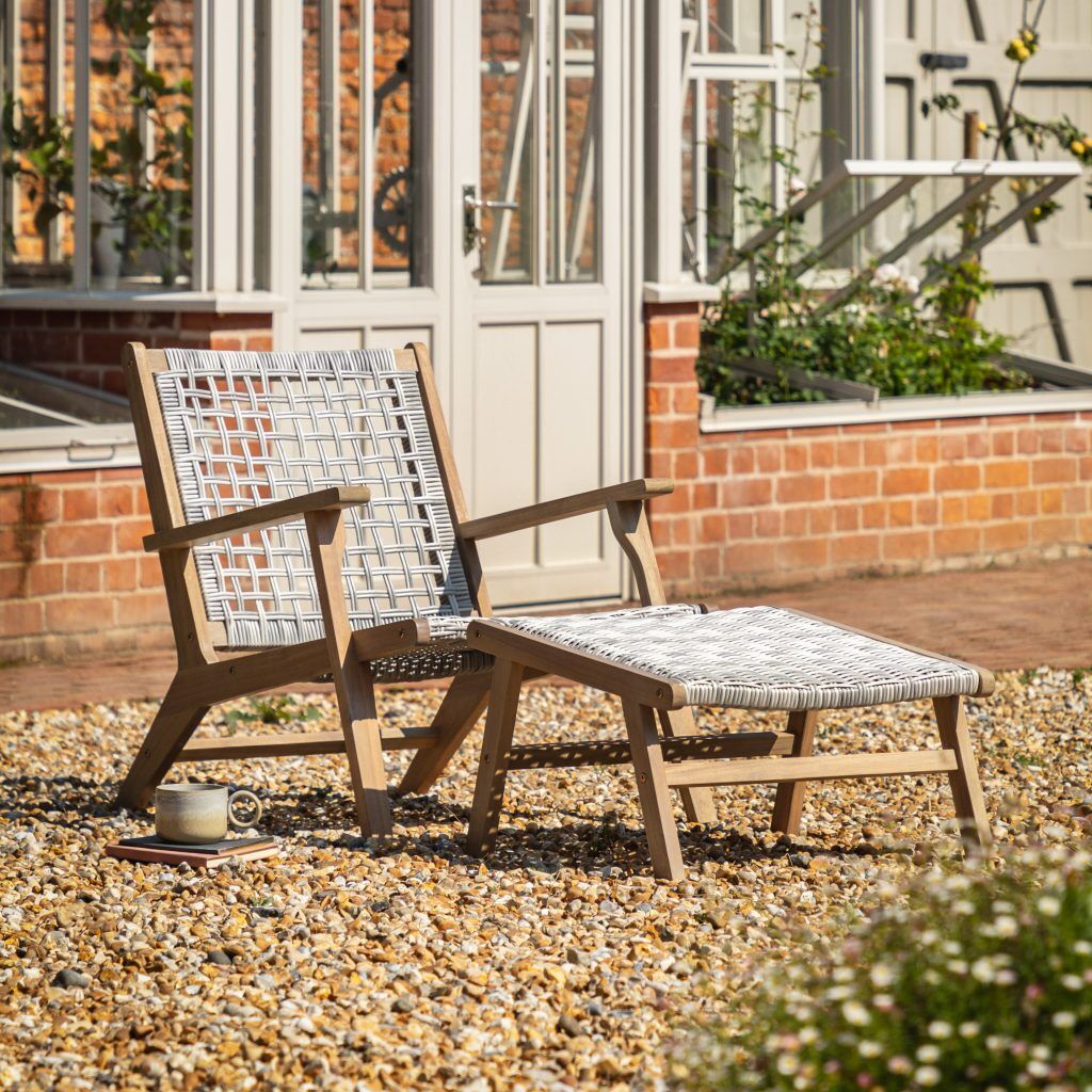Gallery Outdoor Vatalos Lounge Chair with Footstool | Shackletons
