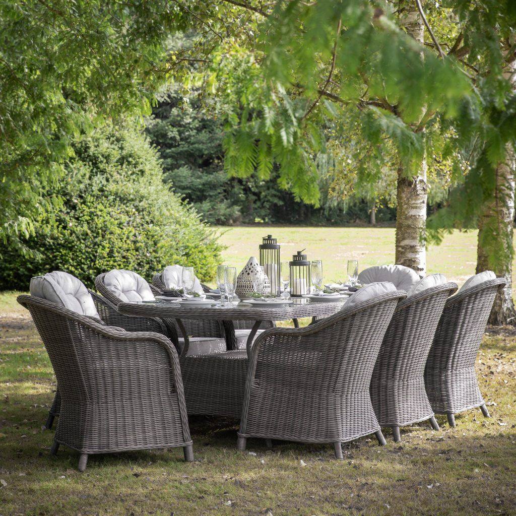Gallery Outdoor Fior Grey 8 Seat Dining Set | Shackletons