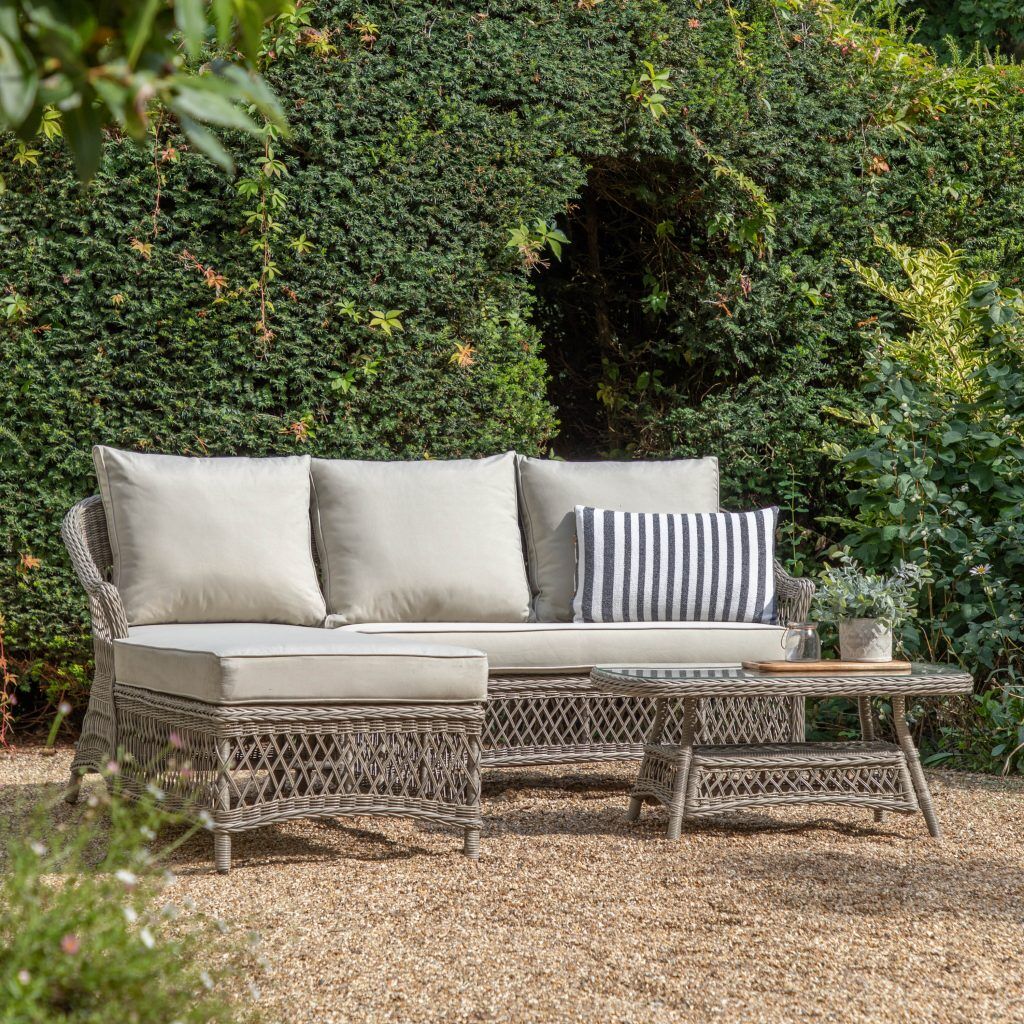 Gallery Outdoor Menton Chaise Set Stone | Shackletons