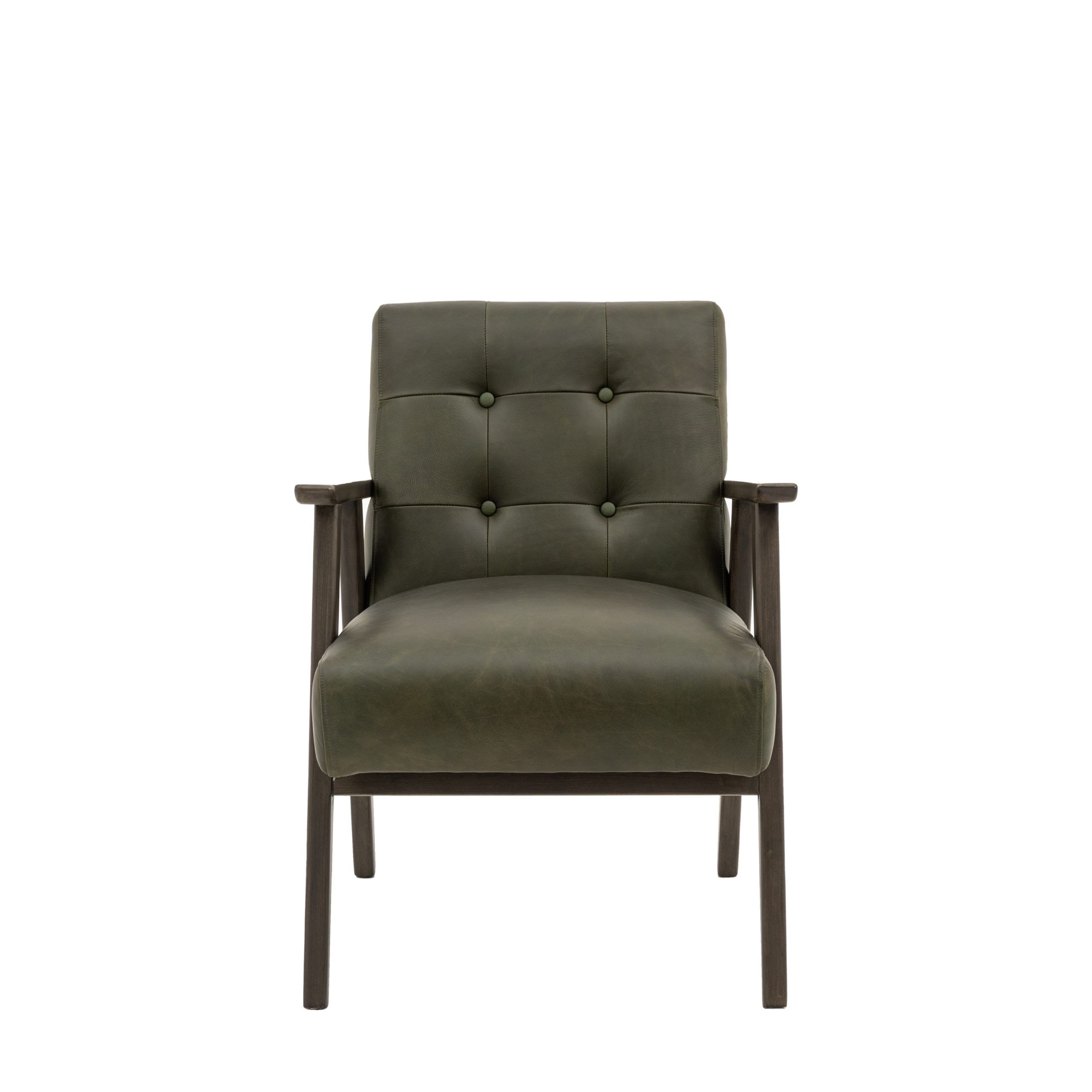 Gallery Direct Blackhall Armchair Heritage Green Leather