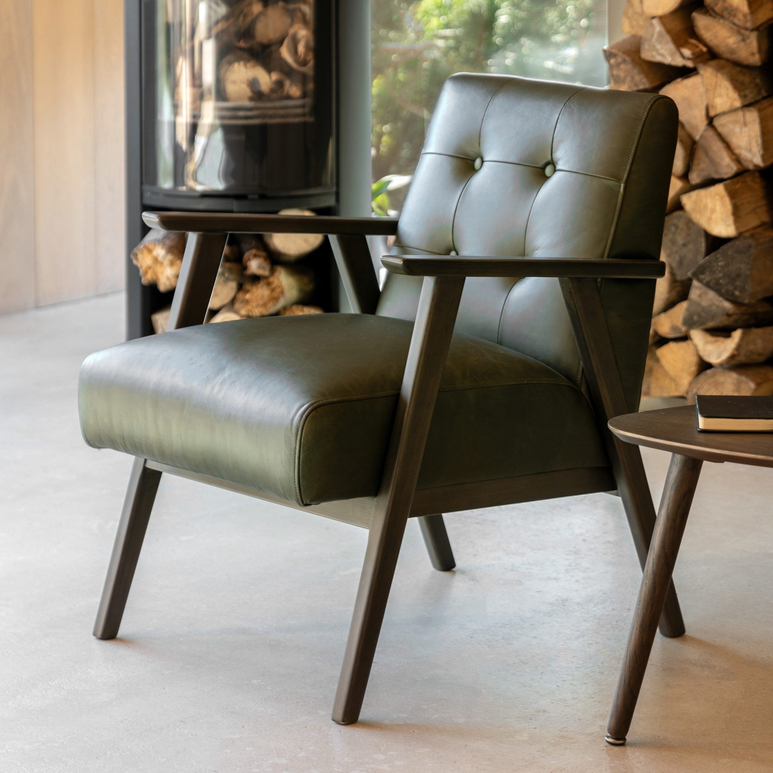 Gallery Direct Blackhall Armchair Heritage Green Leather