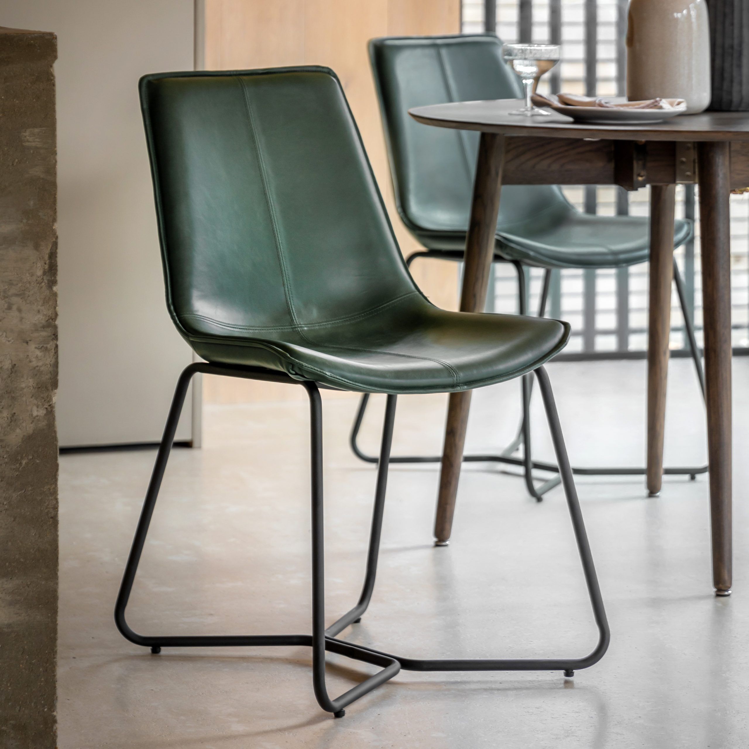 Gallery Direct Hawking Chair Green (2pk)