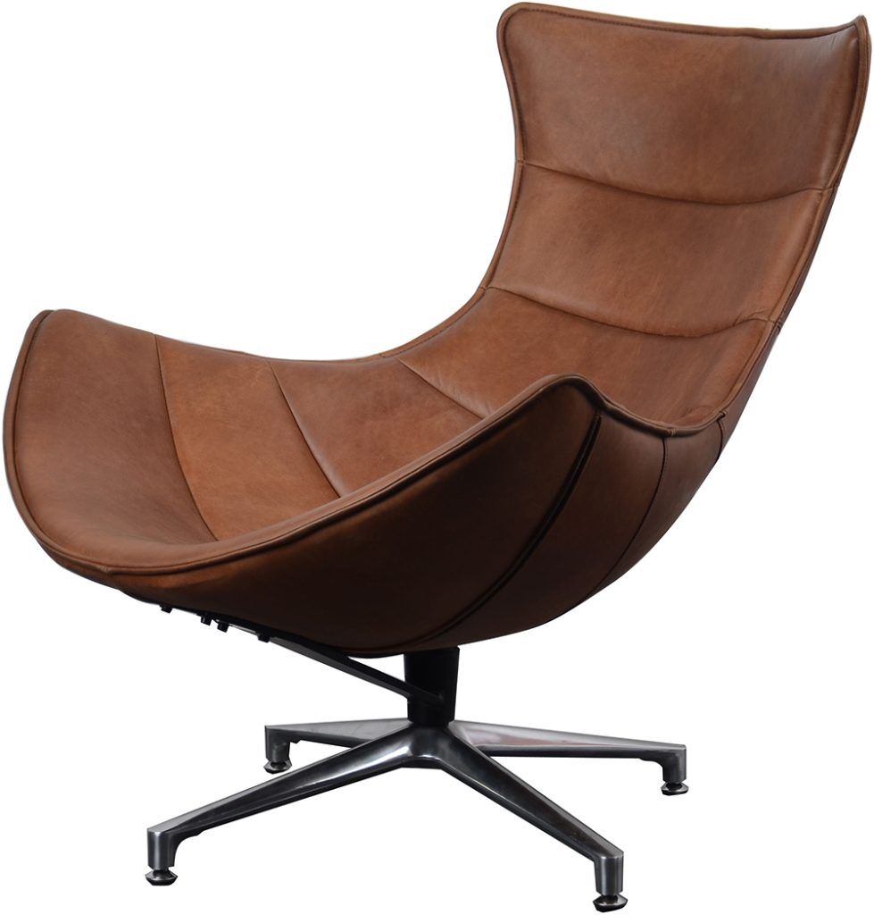 Carlton Furniture   Costello Chair   Brown Leather | Shackletons