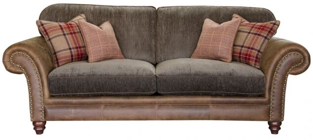 Alexander  James Hudson Standard Back 3 Seater Sofa Jin Brown | Shackletons