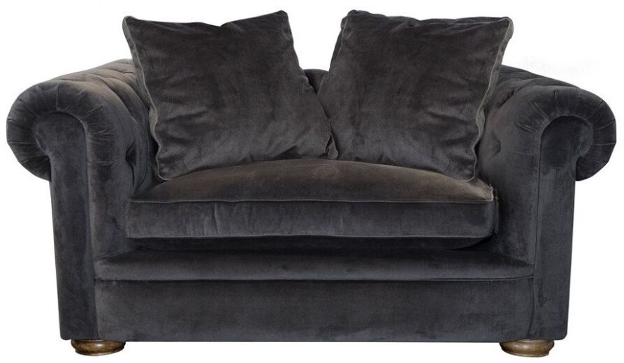 Alexander  James The Retreat Snuggler Chair in Plush Asphalt | Shackletons