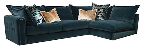 Alexander  James Summerton 3C1 Open End Stool 3pc Sofa in Biba Haze | Shackletons