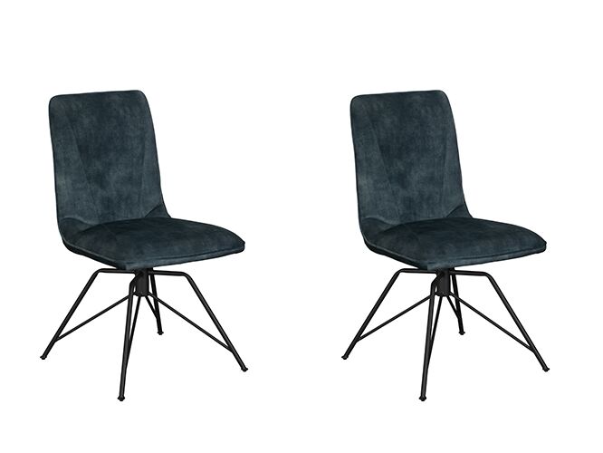 Pair of Baker Lola Dining Chairs Teal | Shackletons