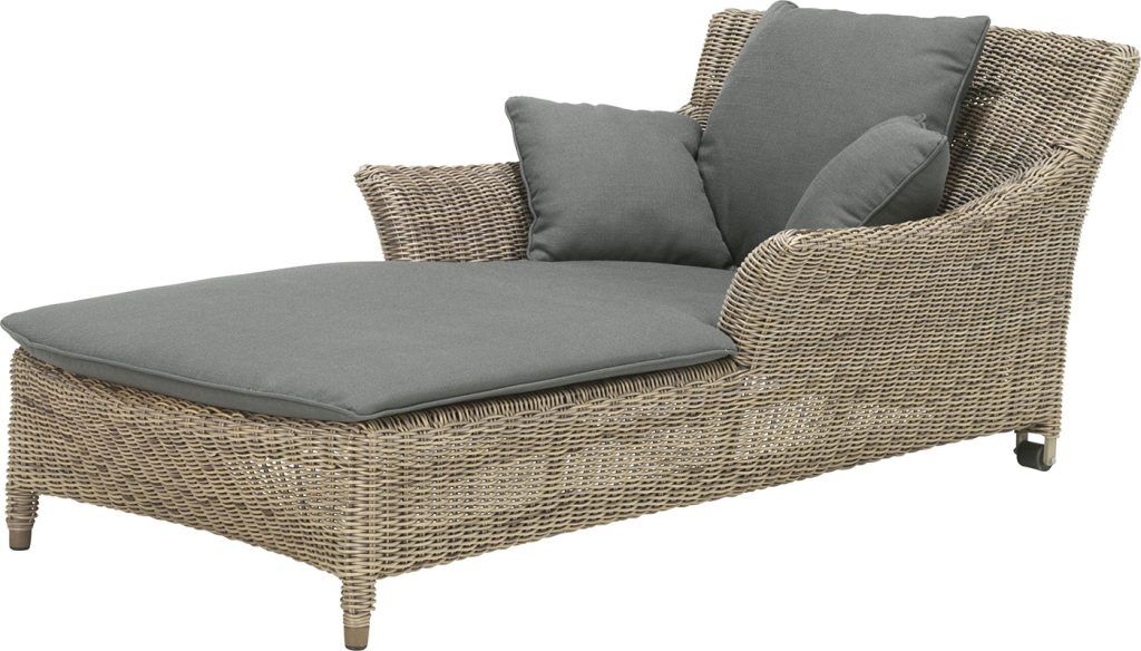 4 Seasons Outdoor Valentine Single Sunbed  in Pure Weave | Shackletons